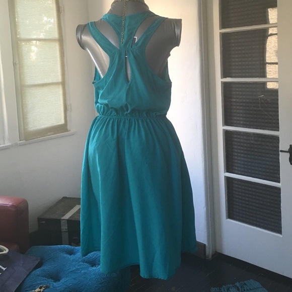 👗 teal mini dress - Picture 3 of 3