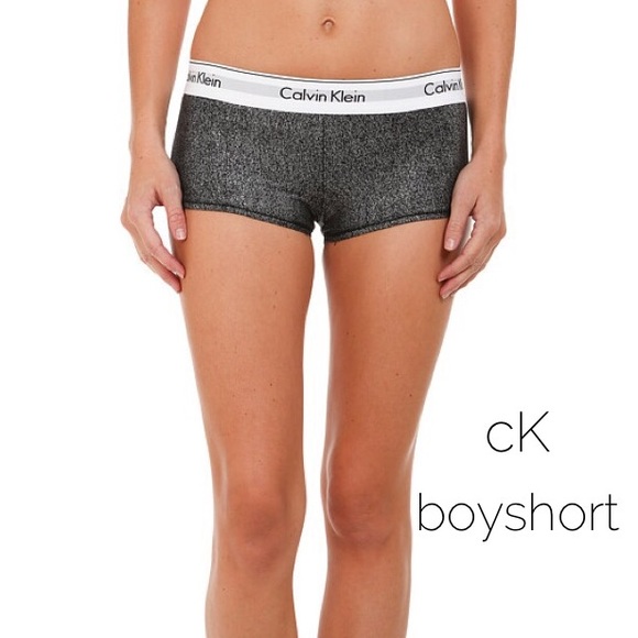 | Calvin Klein | Black Shimmer Boyshorts 💋