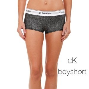 | Calvin Klein | Black Shimmer Boyshorts 💋