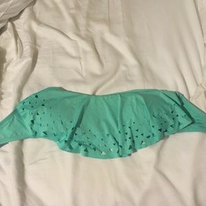 strapless swim top