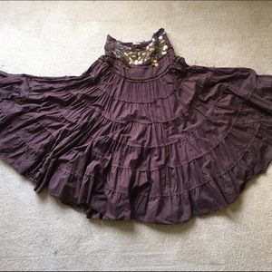 Brown gypsy skirt