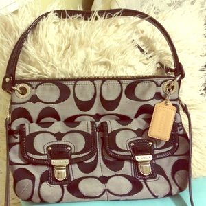 💥SALE💥 Black and grey Coach purse