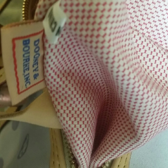 Dooney and bourke bag. Lilac with tan trim. - Picture 3 of 4
