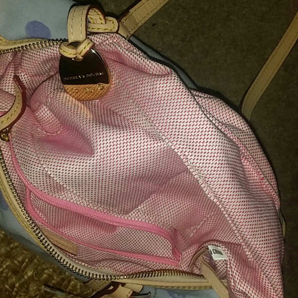 Dooney and bourke bag. Lilac with tan trim. - Picture 4 of 4