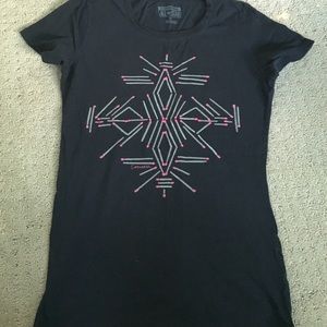 Black graphic tee shirt from Converse