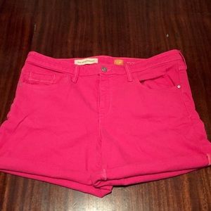 Anthropologie Pilcro & the letterpress pink short
