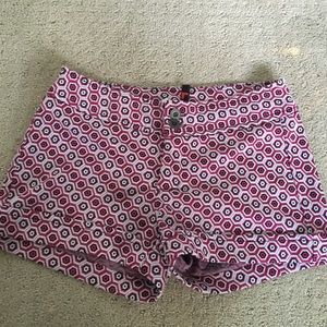 Red designed shorts