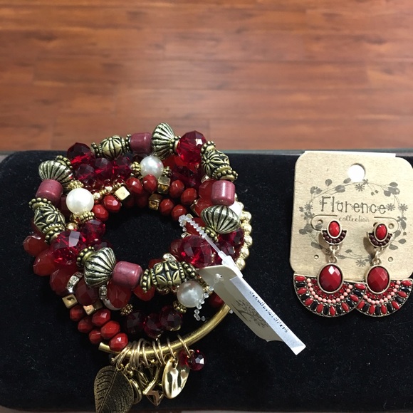NEW Multi Charm Bracelet & Earings main image 4