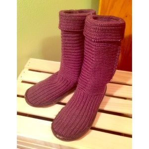 Brown Uggs Sweater Boots