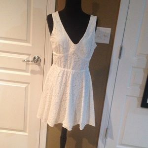 White lace dress