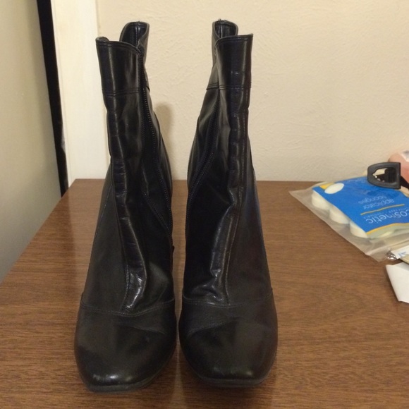Leather boots