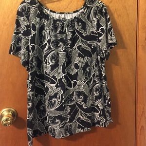 B/W paisley blouse