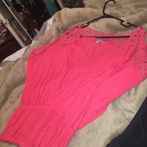 Charlotte Russe. Flowy, super cute. Lace top.