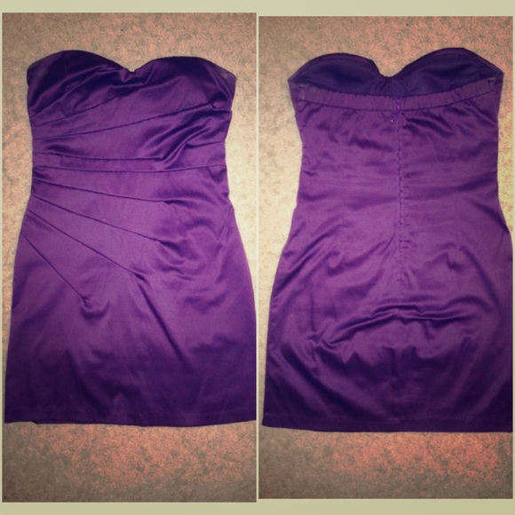 Plum cocktail dress