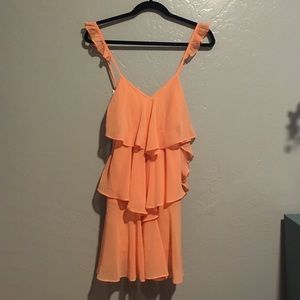 Nasty Gal coral mini dress