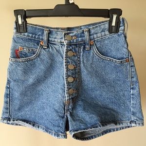 Vintage button-down shorts