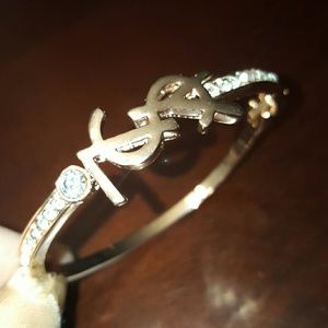 YSL & Studs Bangle