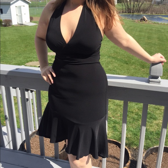 Flirty Hemline Halter Dress