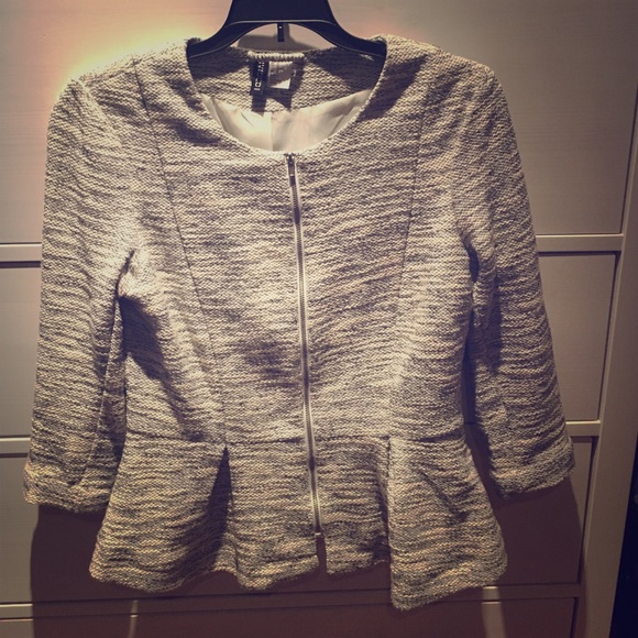 Tweed Peplum Blazer/Top