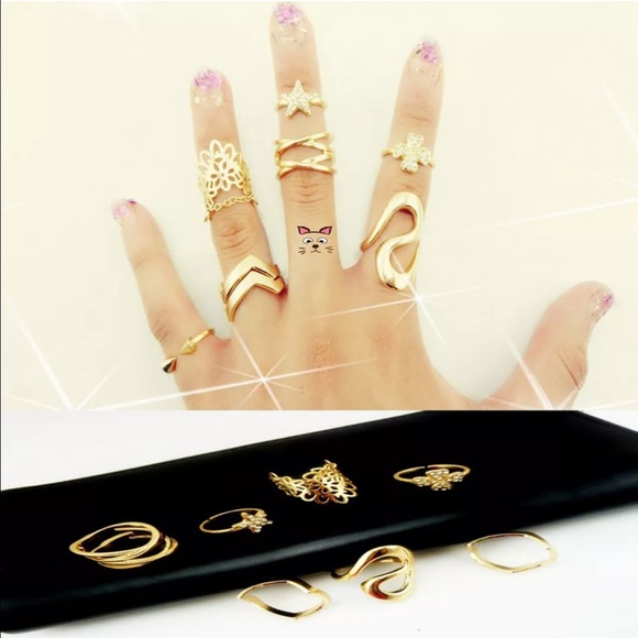 7pcs midi rings