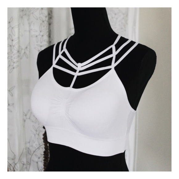 White  Cage brallette padded-2 LEFT 💕 - Picture 2 of 4