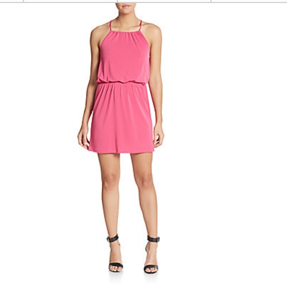 New bcbgeneration dress small pink drawstring