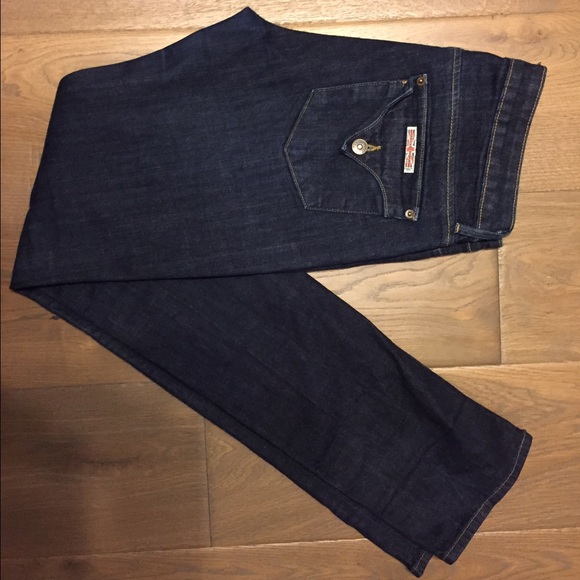 Hudson Carly mid rise straight jeans 28
