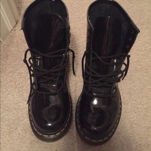 Shiny Dr Marten Boots