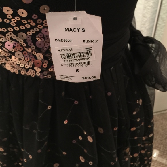 Black and Gold cocktail dress - Picture 3 of 3