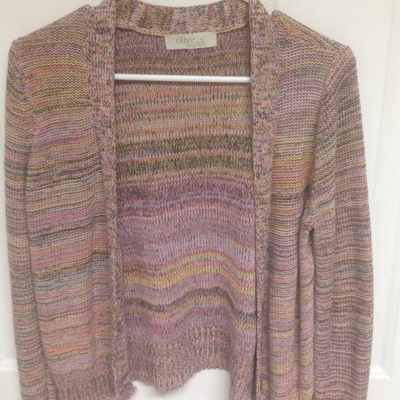 Pink Multicolored Cardigan