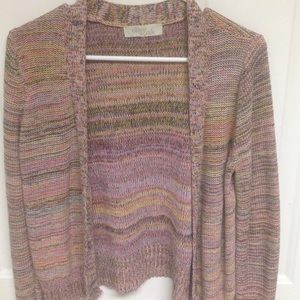 Pink Multicolored Cardigan