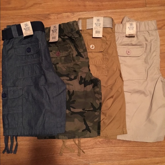Rustic blue boys size 10 LOT NEW CARGO SHORTS