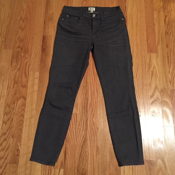J.crew ankle toothpick gray jeans