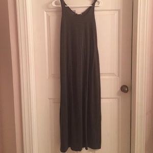Charcoal gray maxi dress