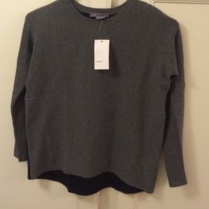 Vince cashmere cotton blend lite weight short /top