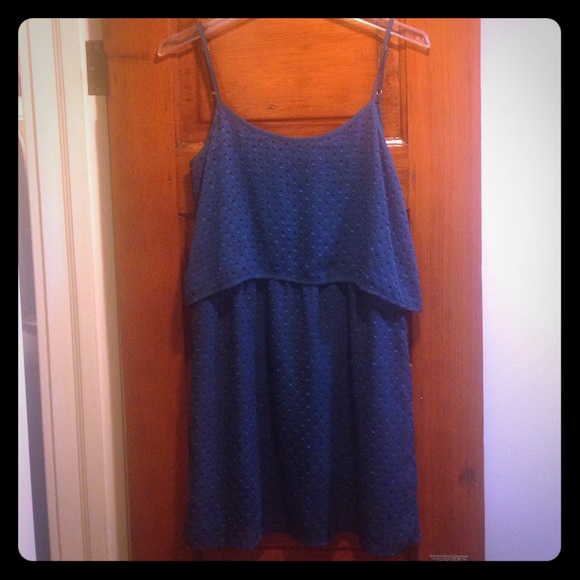 Easy blue dot dress