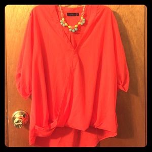 Orange blouse