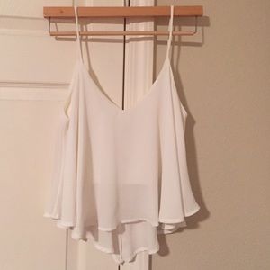 A+ Ellen Flowy Cropped Tank