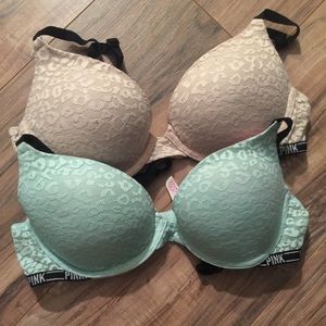 Pair of VS PINK bras