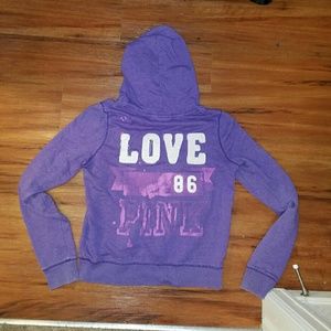 Victoria's Secret PINK Medium Purple Hoodie Jacket