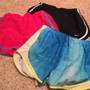 Nike and under Armour shorts