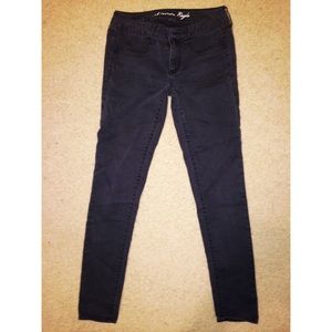 black american eagle jeggings size 6