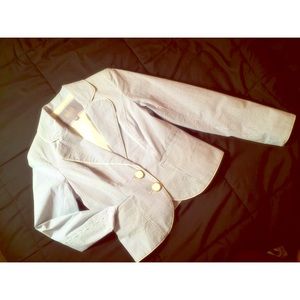 Blue and White Naval Style Blazer