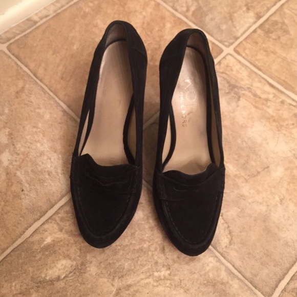 Black loafer style wedge - Picture 1 of 4