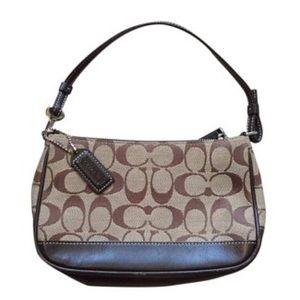 Authentic COACH brown small leather purse!