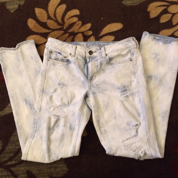 Distressed American Eagle Jeans