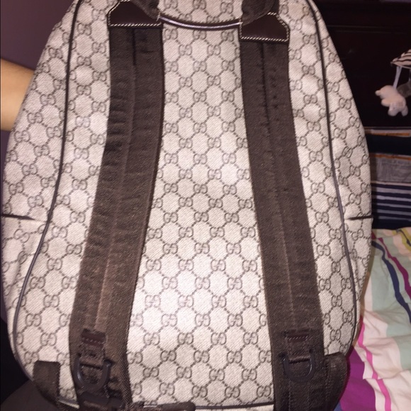 Authentic Gucci brown Logo book bag
