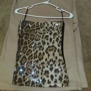 cute cheetah print top