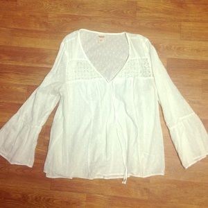 Boho White Blouse