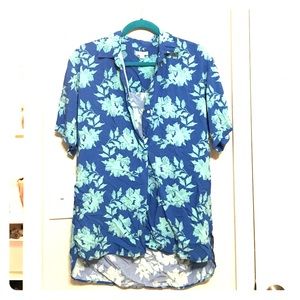 Gap Floral Tencel Shirt Size M